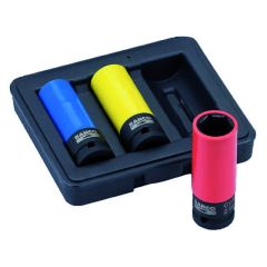 Löökpadrunvõtmete komplekt rattapoltidele Bahco 3 osa 17/19/21mm