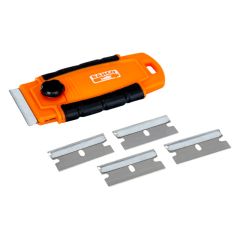 Windows scraper with two components plastic body + 5 spare blades