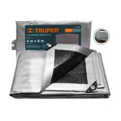 Truper прочный серый брезент 4x6 м, 180 г/м2