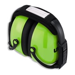 Earmuffs K2 foldable. SNR: 31dB, black/neon lime. Soft head band, dielectric