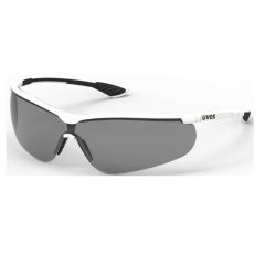 Safety glasses Uvex Uvex Sportstyle, dark lense, supravision extreme (anti scratch, anti fog) coating, white/black.