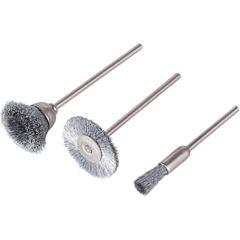Mini traatharjade komplekt, 3 osa - sirge, ketas ja kauss. Saba 2.3mm