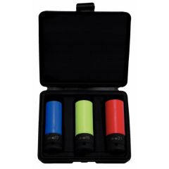 1/2" alumiiniumvelgede löökpadrunite komplekt, 3 osa, KS Tools
