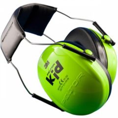 Kõrvaklapid Peltor KID lastele, SNR 27dB, neoonroheline, 3M