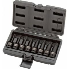 Löökotsakupadrunite komplekt TORX 1/2´´, T30-T80, 8-osa, pik, KS Tools