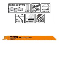 Otssaetera metallile 5tk/pakis BiM Co8 205x1,25mm  Z10-14TPI, CMT