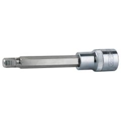 Otsakupadrun pikk Hex  1/2" CHROMEplus, riputussildil 12mm, KS Tools
