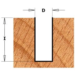 Sõrmfrees sirge, tsentri teraga S=8mm, D=8mm, CMT