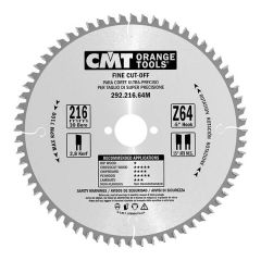Saeketas puidule risti/peenlõi 216x2,8x30mm Z80 a-5° Neg. ß15° ATB, CMT