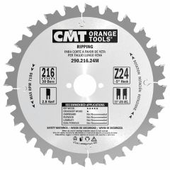 Saeketas puidule 190x2,6x30mm Z12 a=20° b=10° ATB, CMT