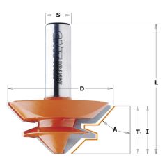 Sõrmfrees 45-kraadi HM  S=12 D=50.8x22.2, CMT